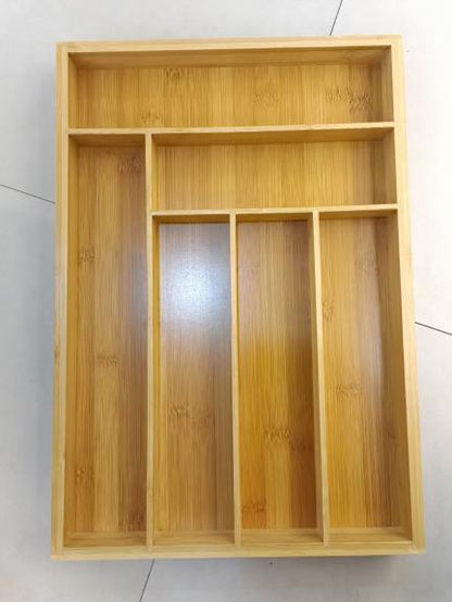 Bamboo Silverware Drawer Organizer