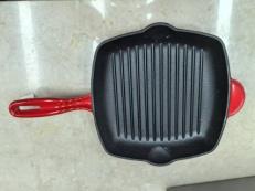 Cast iron square Grill steak pan 24CM