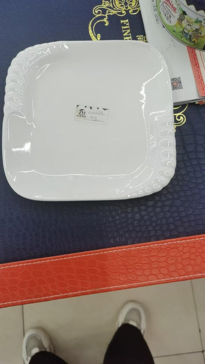 20cm SQUARE FENGMING  PLATE