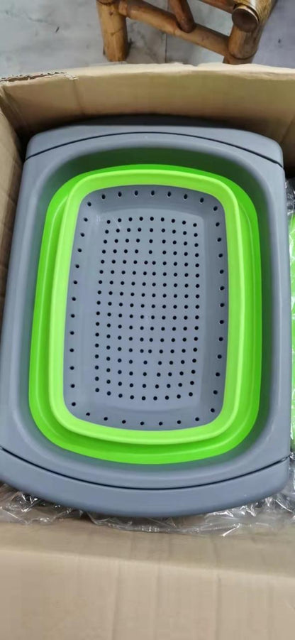 Over the Sink Kitchen Collapsible Strainers and Colanders