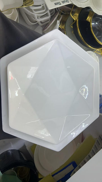 Hexagon Salad Serving Dish PLATE 30*30*2